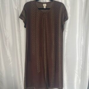 NWOT Chico’s Open Short Sleeved Sweater Size 1 (Small)